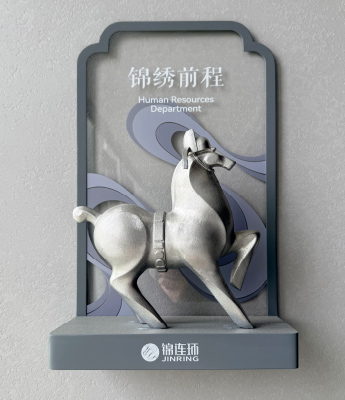 锦连环锦绣前程门牌设计