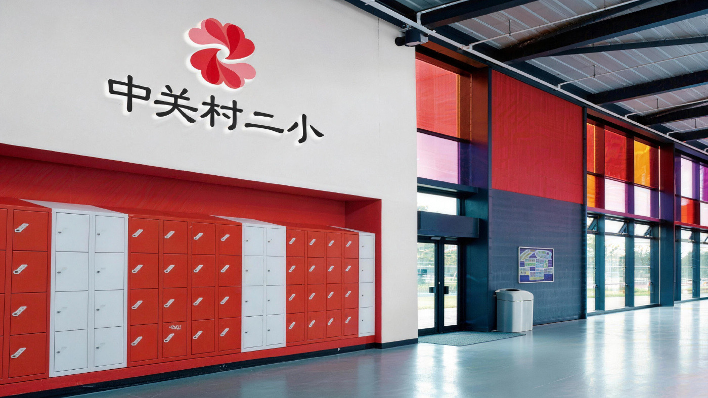 中关村二小品牌设计在校园中的应用