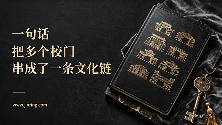 一句话把多个校门串成一条文化链