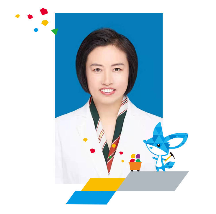 五色土幼儿园园长肖像照片与宝石精灵装饰，呼应学校特色定位