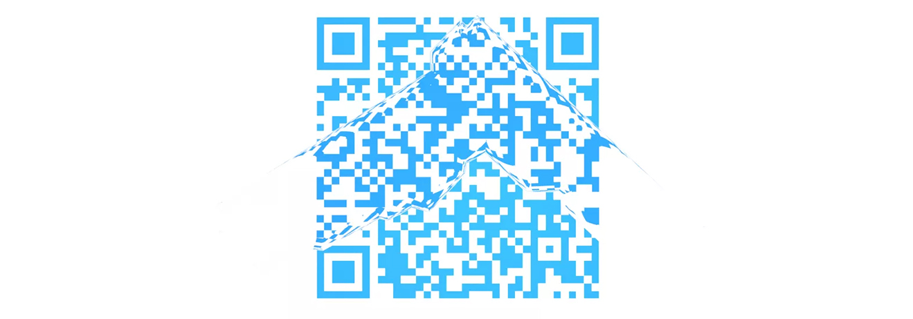 云端毕业展蓝色扫码二维码