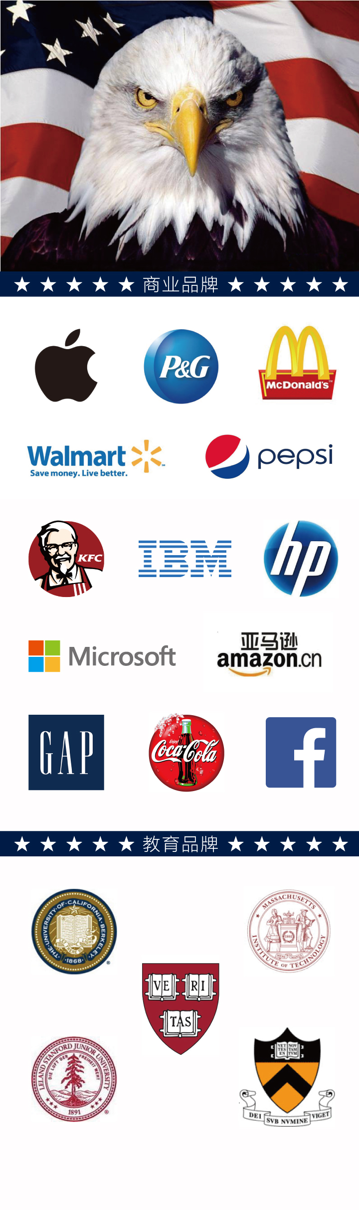 国际知名企业与高校品牌标志合集,苹果麦当劳微软等logo,说明品牌识别支撑文化强国