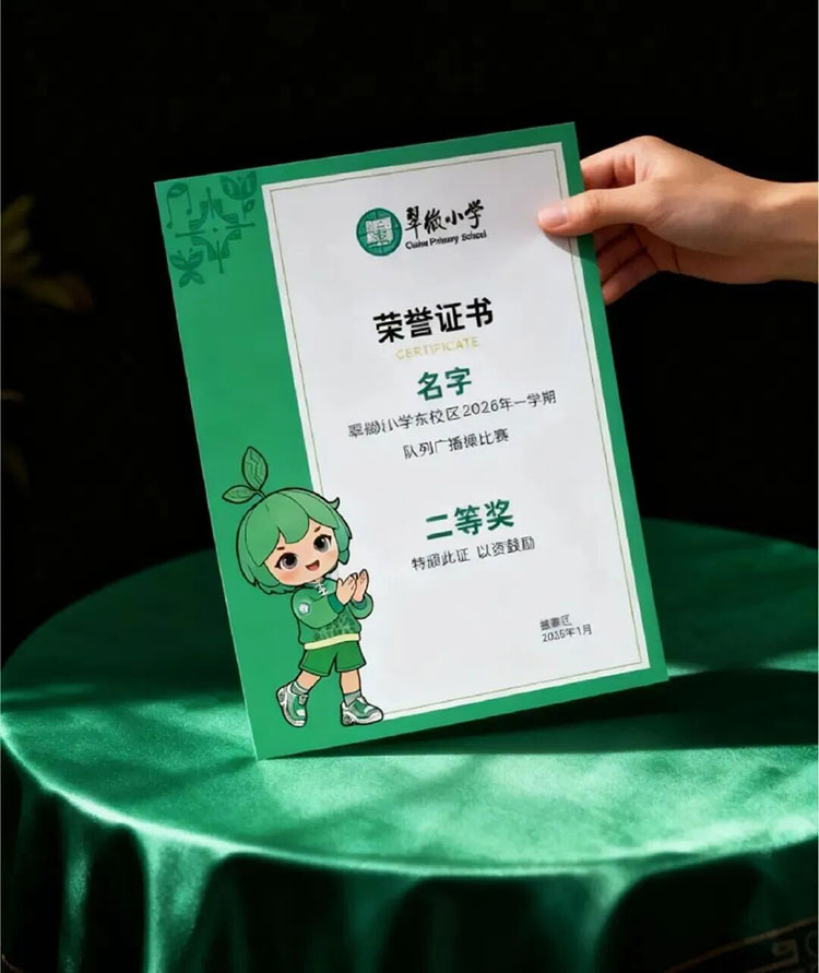 翠小V吉祥物文创产品设计,让学校文化从图案变成孩子日常陪伴的伙伴